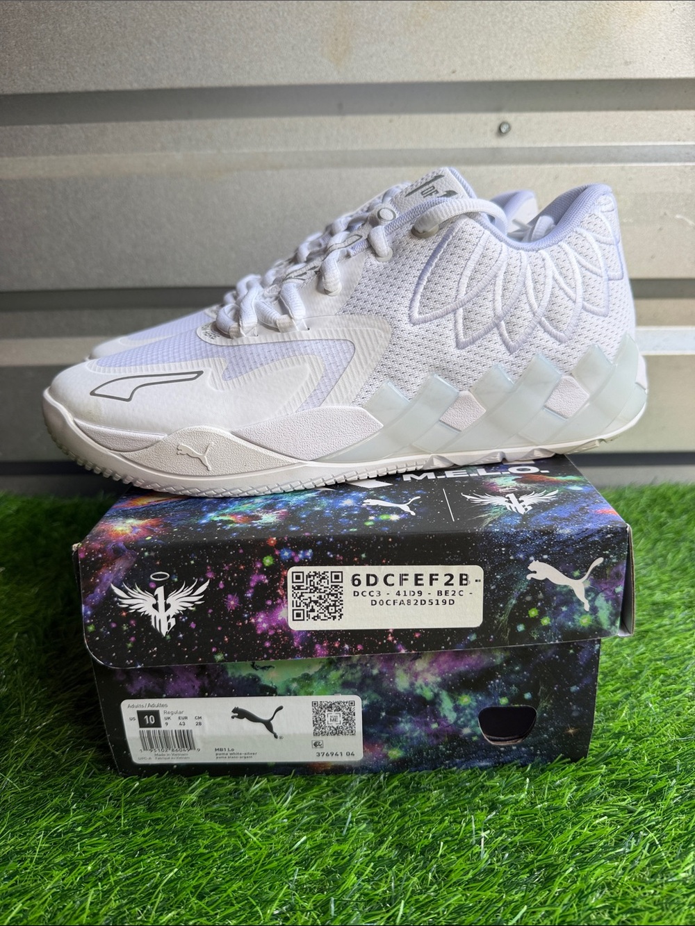 Puma White Men's Low-Top Mesh Sneakers